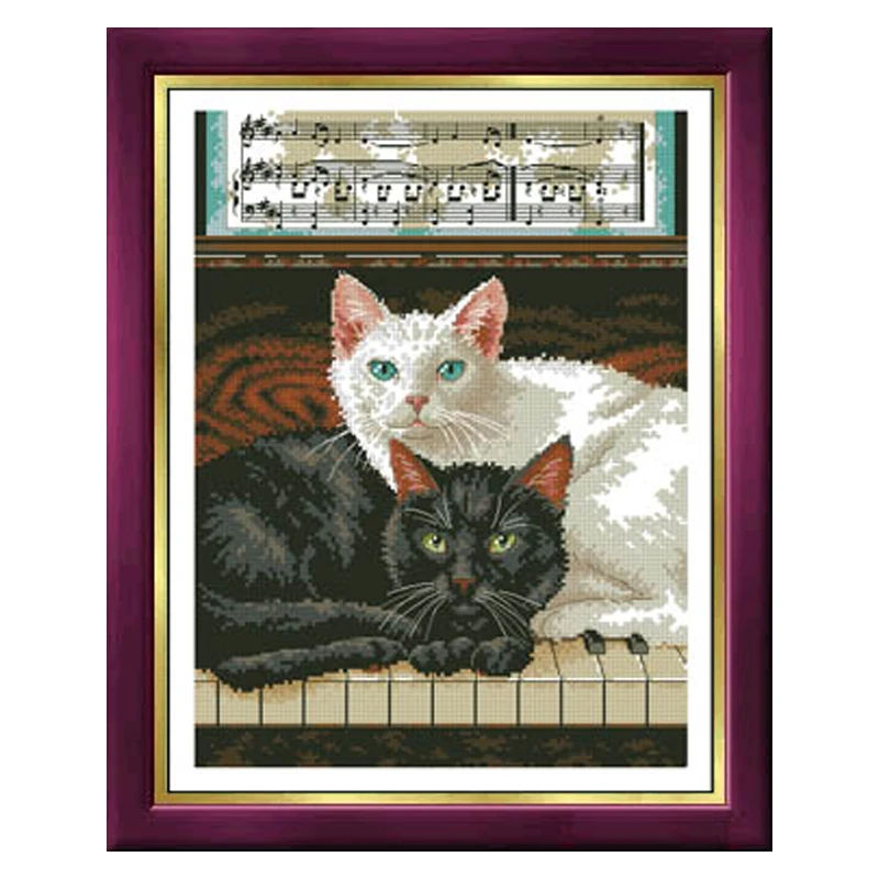 Gold Collection Lovely Counted Cross Stitch Kit Fuzzy Kitten