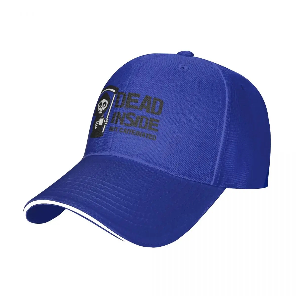 

New Dead Inside But Caffeinated Baseball Cap |-F-| Wild Ball Hat Fashion Hat Ladies Men'S