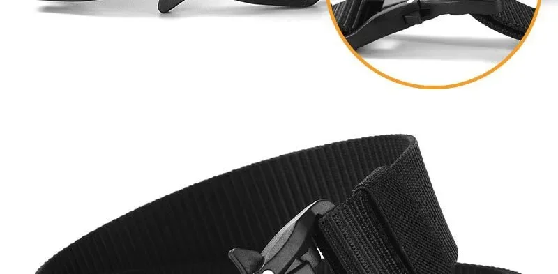 Plus Large Long Size 125 140 160 180cm Men's Belt Canvas Multi-functional Tactical Quick Release Magnetic Alloy Buckle Waistband