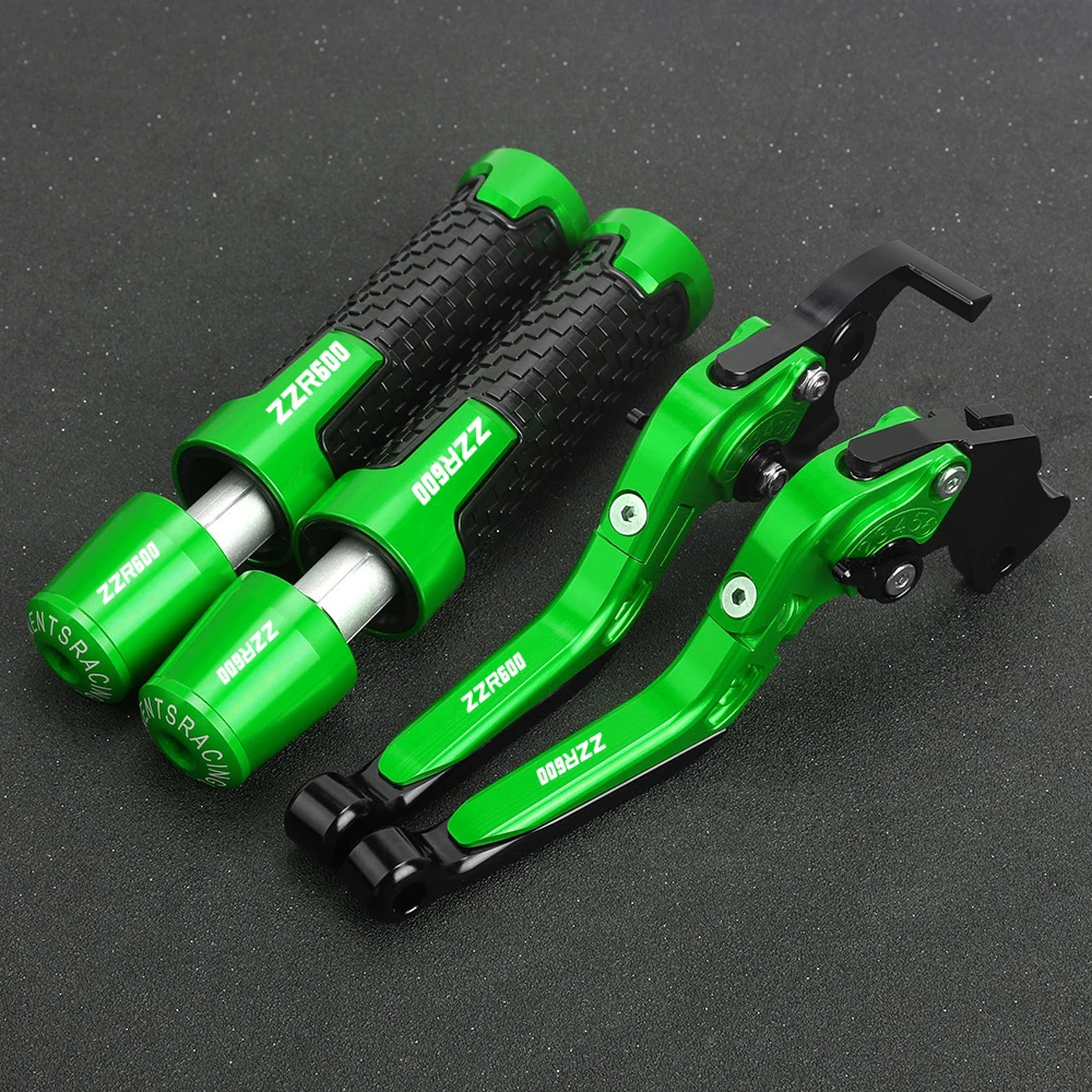 

ZZR 600 For KAWASAKI ZZR600 1990 1991 1992 1993 1994 1995 1996-2004 Handlebar Hand Grips Ends Handle Brake Clutch Levers