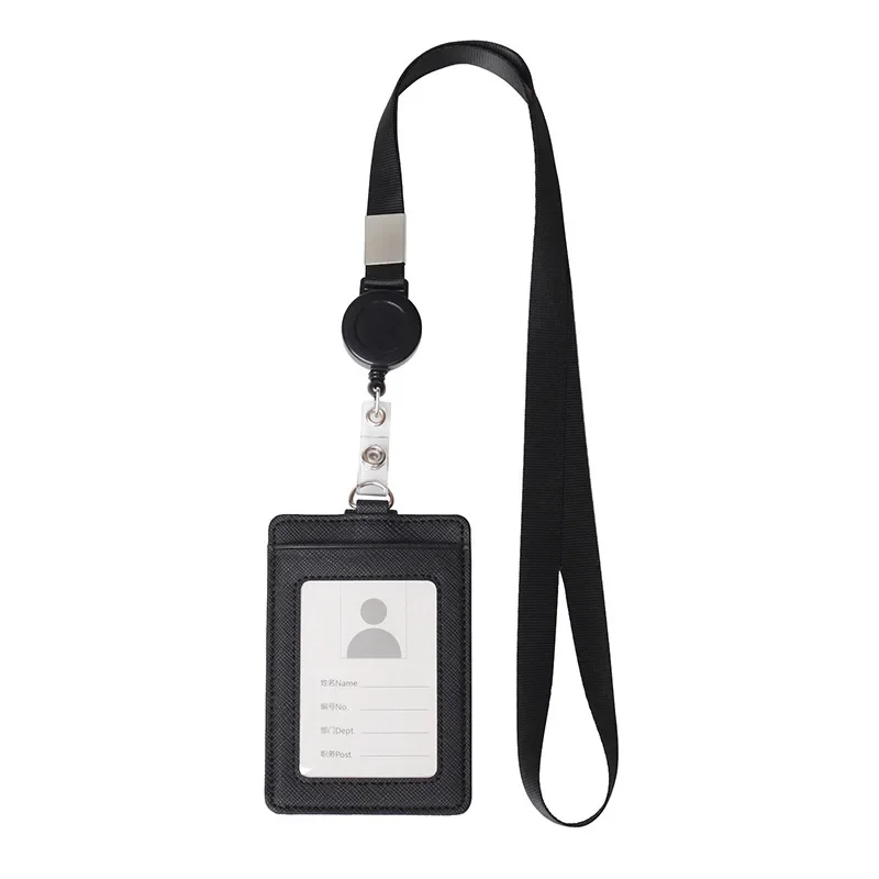 ID Tag Working Permit Case Pass Work Holder Sleeve for Staff Employee's Card Case Name Badge Holder Lanyard Neck Strap card holder card sleeve card sleeves id card case id card holder
