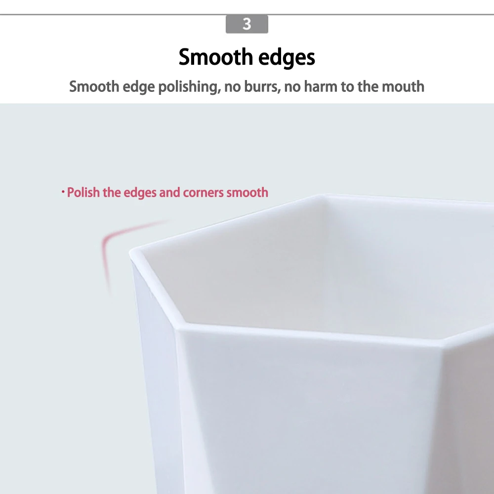Diamond Pattern Mouthwash Cup 300ml Bathroom Toothbrush Holder_voghion.com
