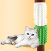 Pet Cat Hair Removal Massage Comb Cats Scratching Rubbing Brush kitten Grooming Self Cleaning Wall Corner Cat Scratcher Combs 2