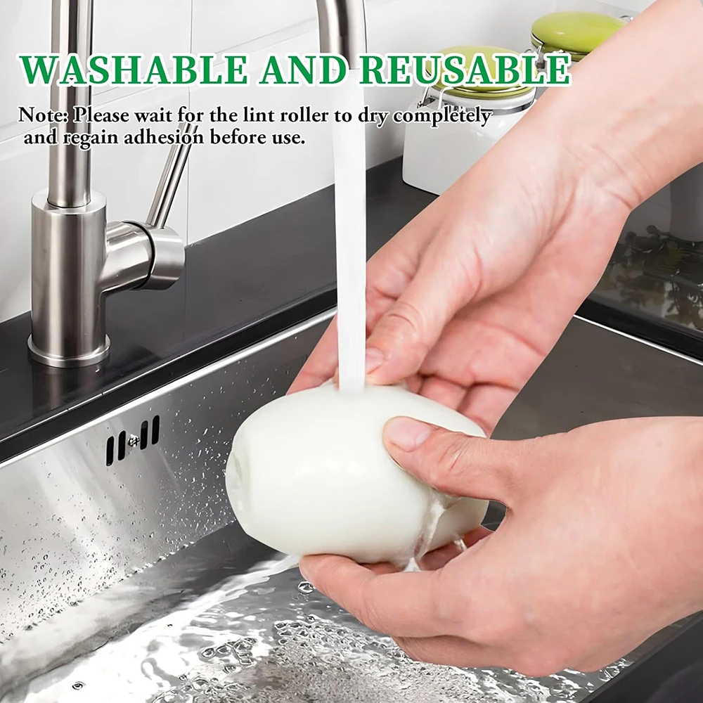 1 Household Portable Sticky, Washable, Reusable Mini Roller Brush Ball Suitable For Pet, Hair, Clothing And Other Cleaning