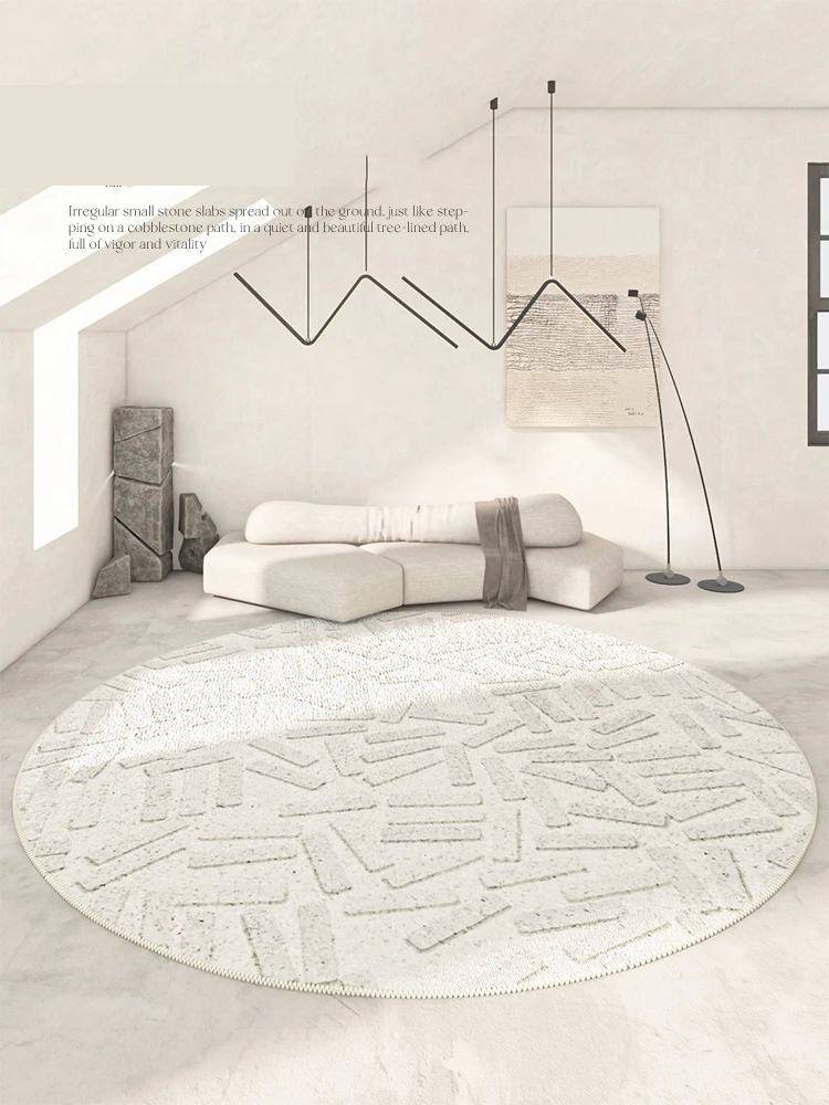 

Modern Round Carpet Living Room Sofa Coffee Table Rugs Nordic Bedroom area rug kid room Bedside Anti-slip Swivel Chair Floor Mat