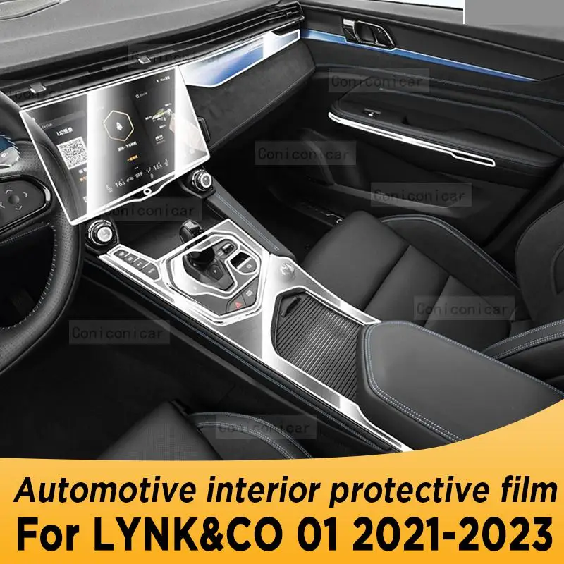 

For LYNK&CO 01 2021-2023 Gearbox Panel Navigation Screen Automotive Interior TPU Protective Film Cover Anti-Scratch Accessories