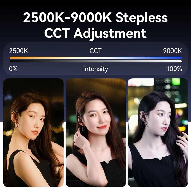 Ulanzi Upgraded VL119 10W RGB Light Wand Stick Light Handheld Stick for Protrait Photography Live Streaming with Type-C Charging