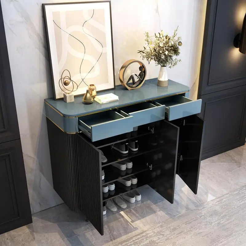 Modern Living Room et Cabinet Sideboard Living Room Furniture Luxury Rock Board Storage Sideboard Kitchen Furniture Set