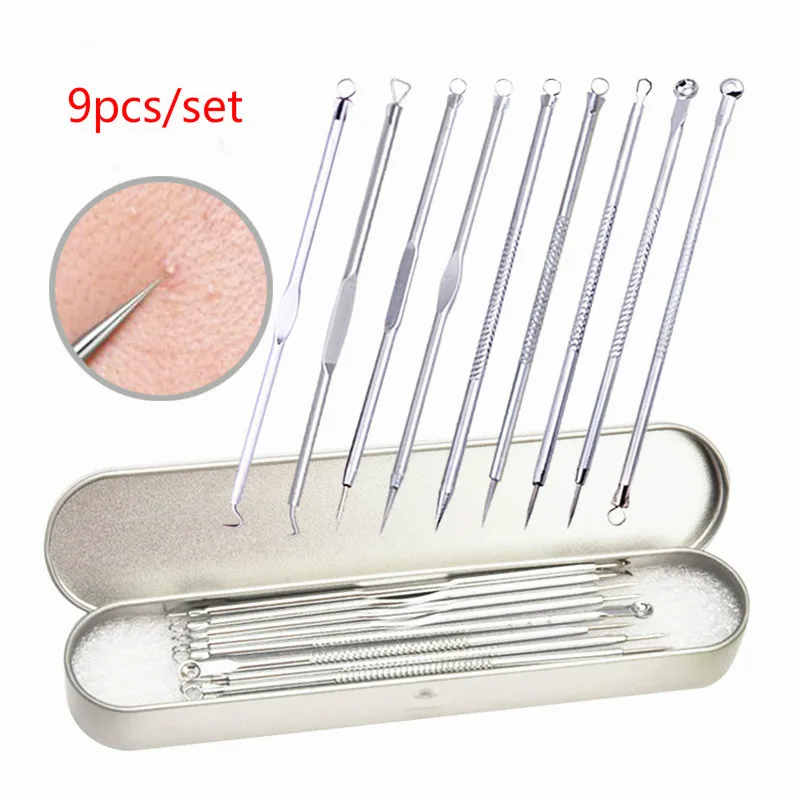 Blackhead Needles Remover Acne Stainless Steel Tweezer Metal Machine