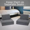 Children's Factory The Whatsit Modular Kids Couch, Toddler Couch Sofa Bed, Modular Kids Play Couch, Gray 5