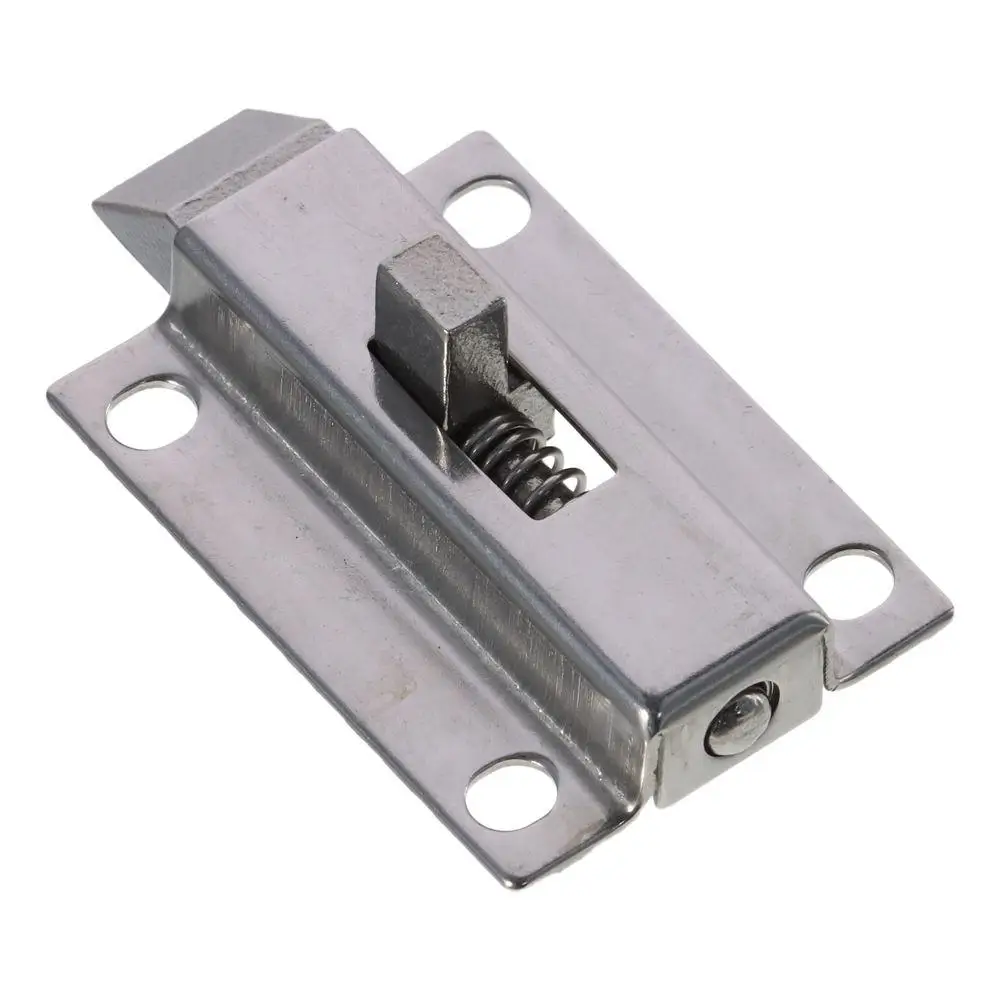 금속 문짝 볼트 래치 용수철 장착 보안 문짝 고정, 자동 창문 게이트 용수철 바운스 잠금 장치, 50mm 2 인치