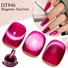 MEET ACROSS Pink Red Cat Eye Gel Nail Polish 7ml Jelly Amber Cat Magnetic Gel Nail Soak Off UV LED Semi Permanent Gel Nail Art 1