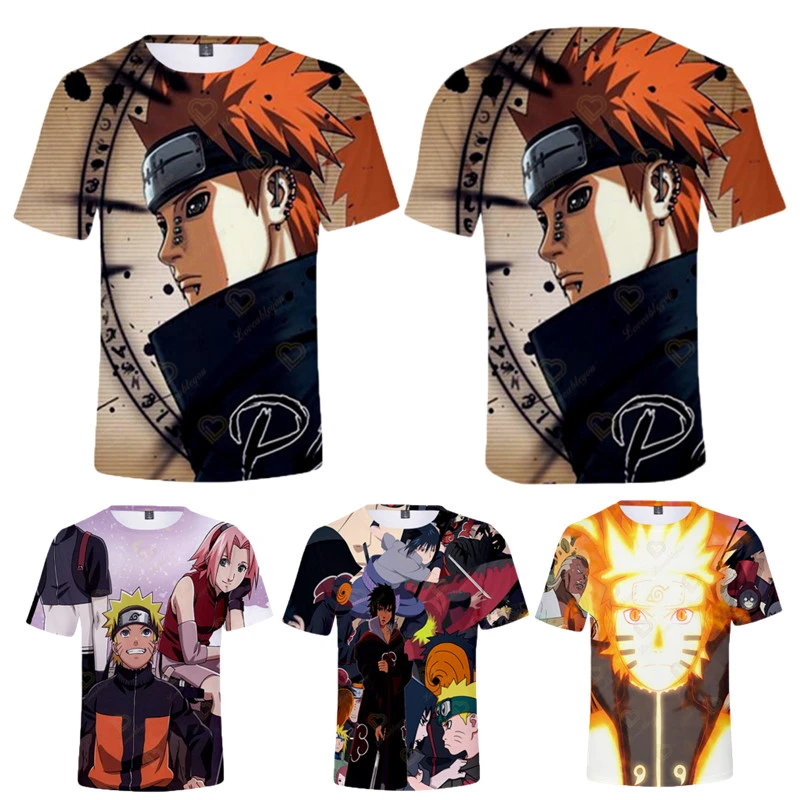 Anime Naruto Uzumaki Naruto Clothes 2022 New Arrival Summer Unisex