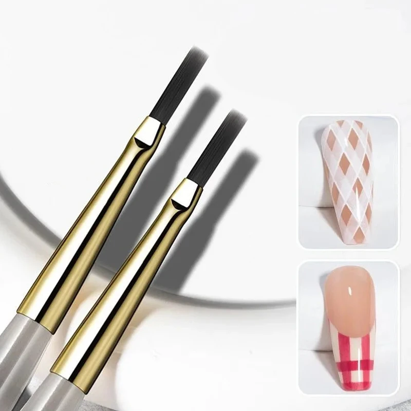 Pennello per Nail Art, Penna per Linee Acriliche, Strisce, Griglie, Fiori, Farfalle, Pennelli per Acquerello, Gel UV, Design Fai-da-Te per Manicure - immagine 4