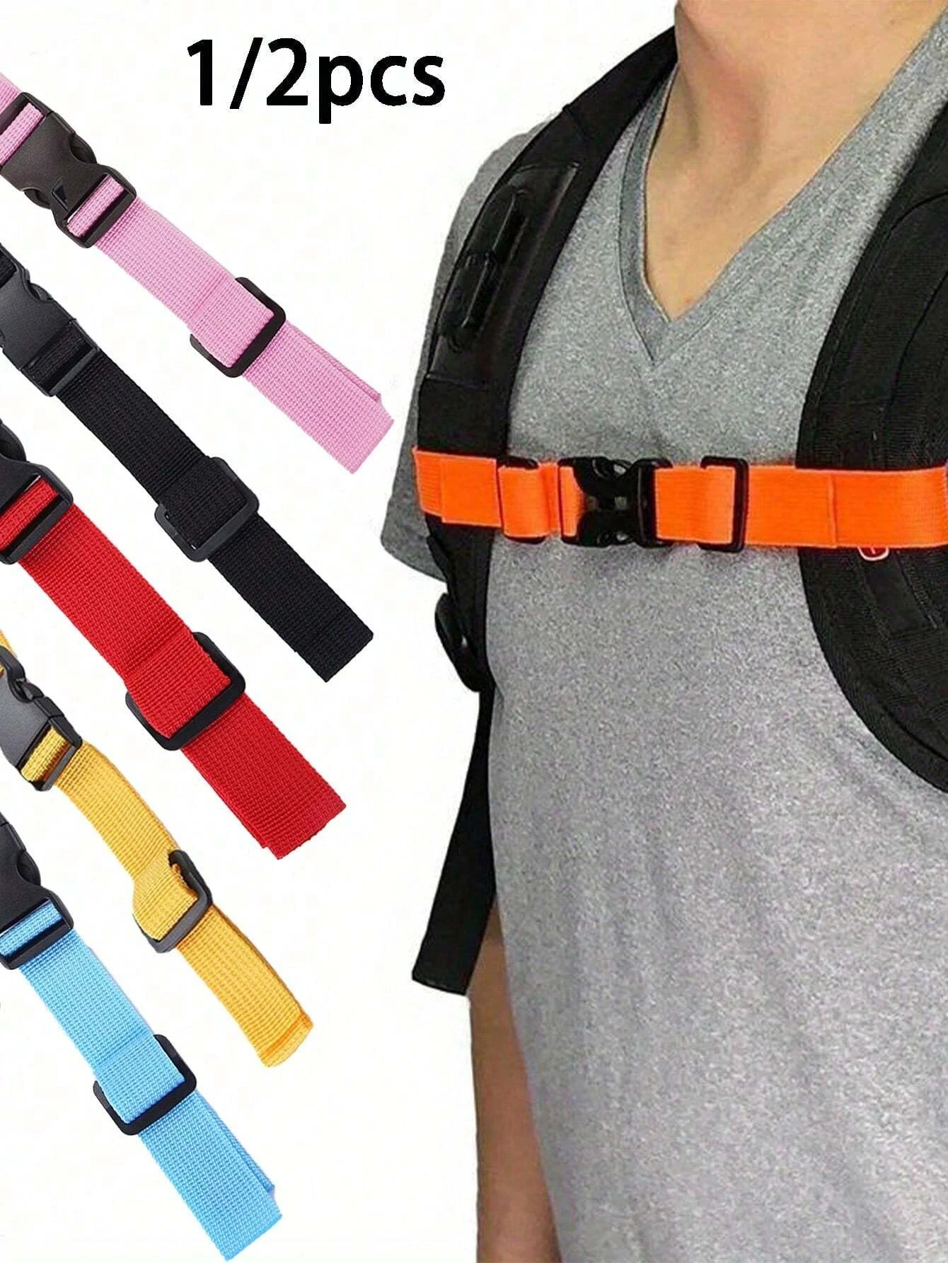 Backpack Chest Strap With Quick Release Buckle, Backpack Strap With Fastening Front Buckle, Suitable For Luggage Tag Bag Accesso