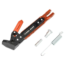 Universal Adjustable Motorcycle Kickstand Side Support Bracket (Orange)