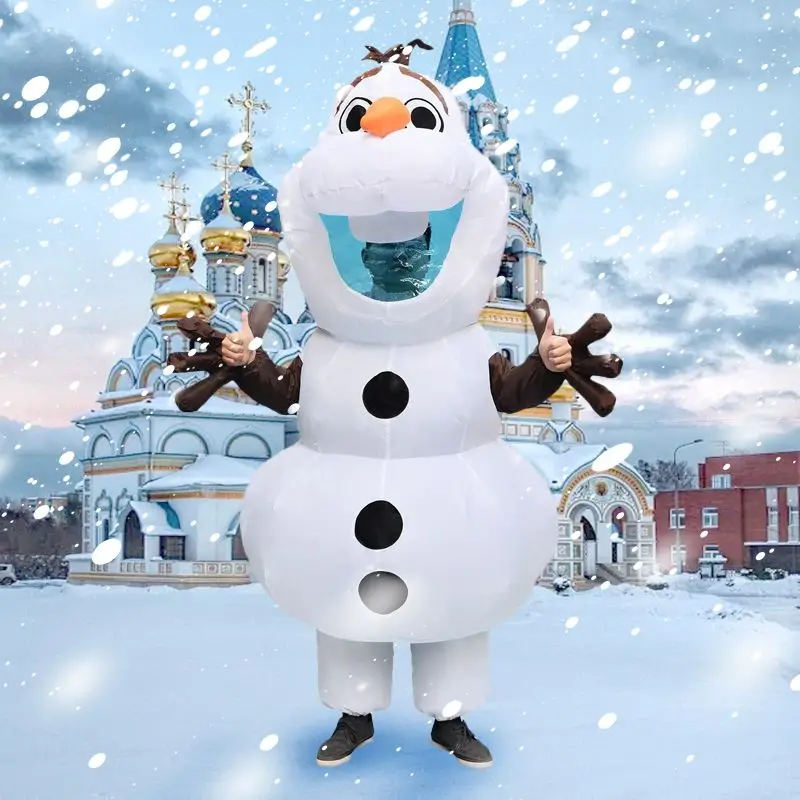 Inflatable Olaf Frozen Snowman Costume Disney Snow Man Olaf