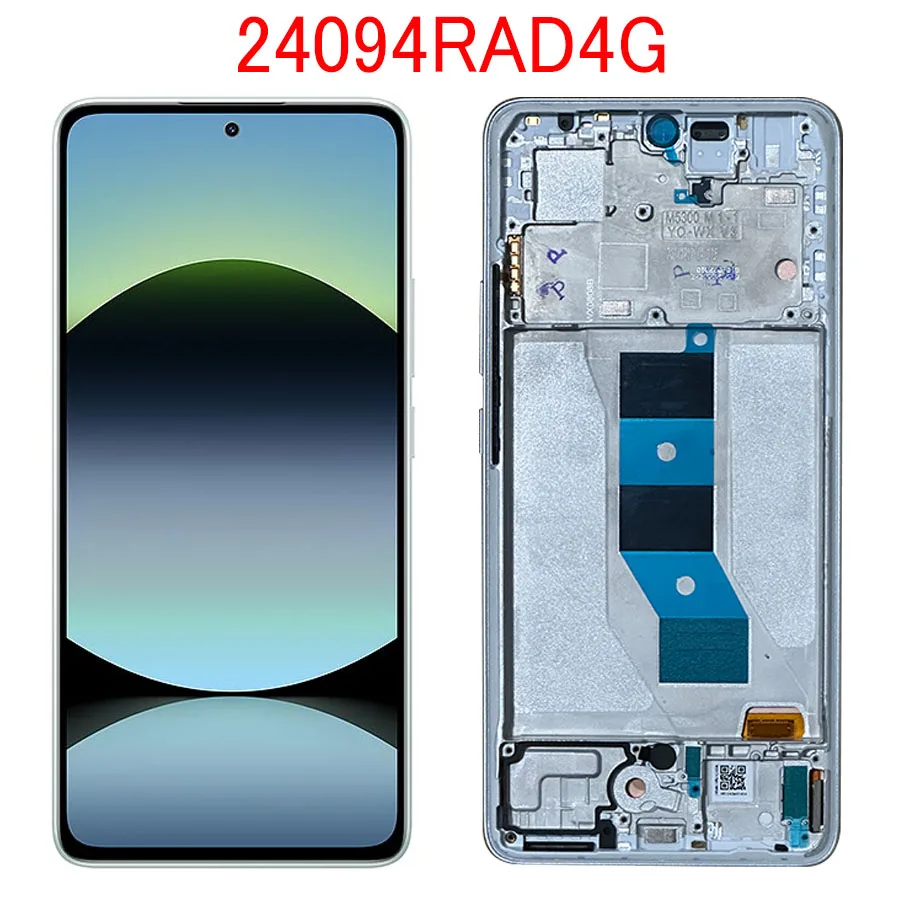 Écran LCD De Remplacement Pour Xiaomi Redmi Note 14 5G – Assembly Tactile 6,67 Pouces Avec Cadre Noir