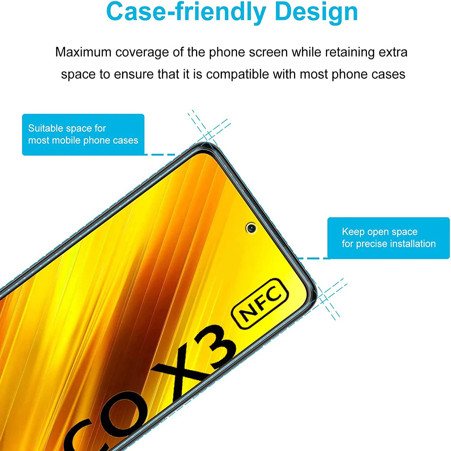 Premium Tempered Glass Screen Protector Set - Pack of 2/4