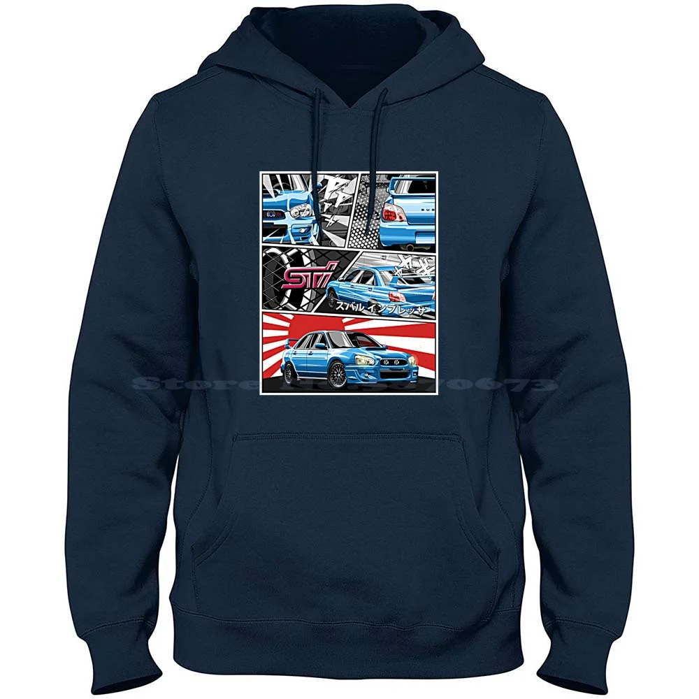 Wrx Sti T-Shirt 100% Cotone Felpa Con Cappuccio Wrx Sti Car Jdm Legacy Street Race Wrx Sti Subie Wrc