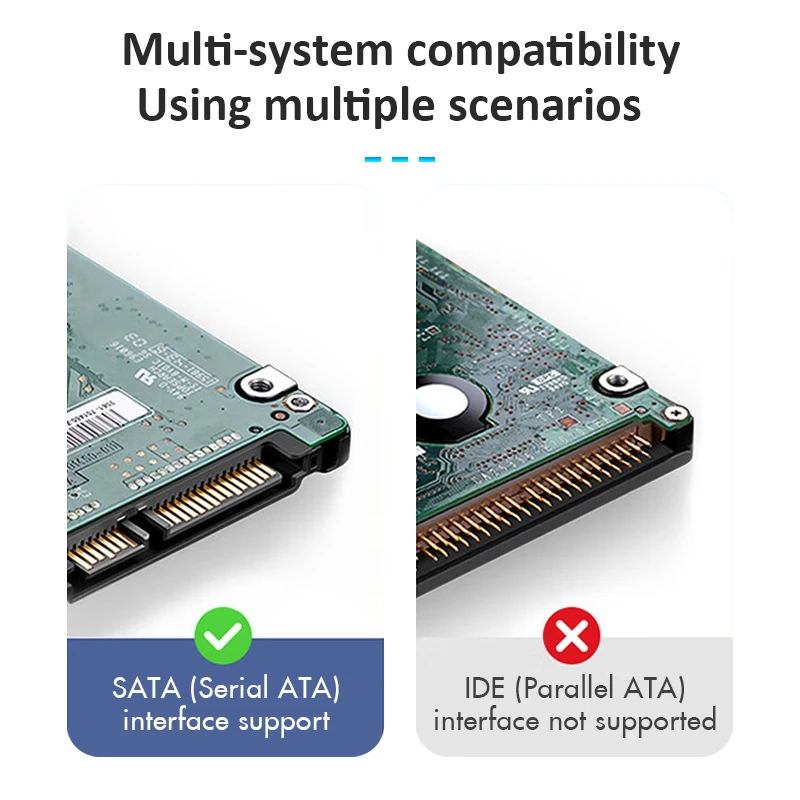 레노버 HDD 케이스 2.5 SATA to USB 3.0 어댑터 외장 하드 드라이브 인클로저 리더 SSD 디스크 HDD 박스 케이스 HD 2.5 HDD 케이스
