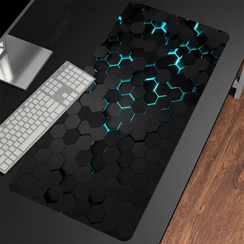Jogo de Borracha Geométrica Mousepad Tapete de Rato Grande Almofadas de Mesa Grande Tapetes de Teclado Antiderrapante - Imagem 4