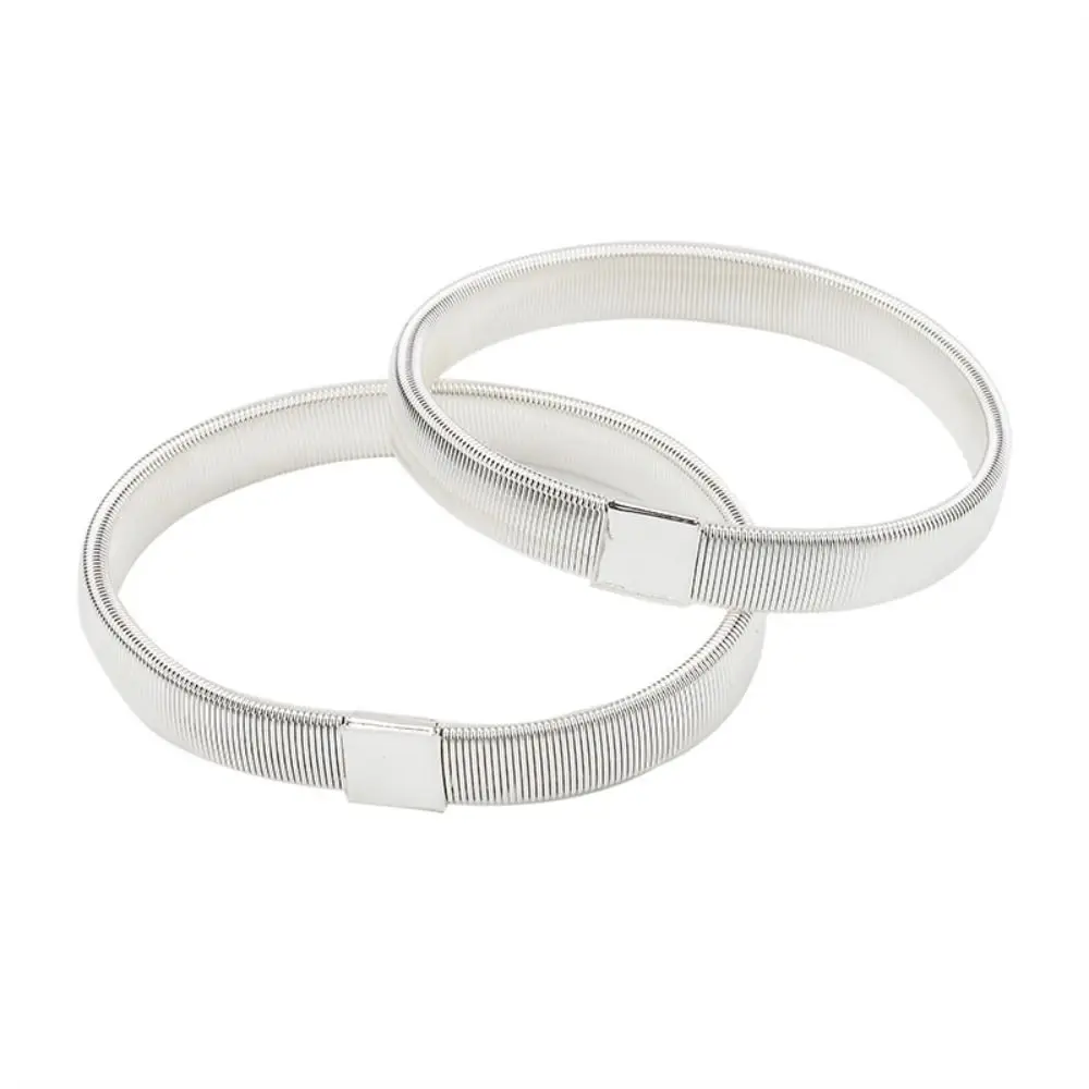 2 pezzi uomo fascia da braccio elasticizzata unisex elastico in metallo