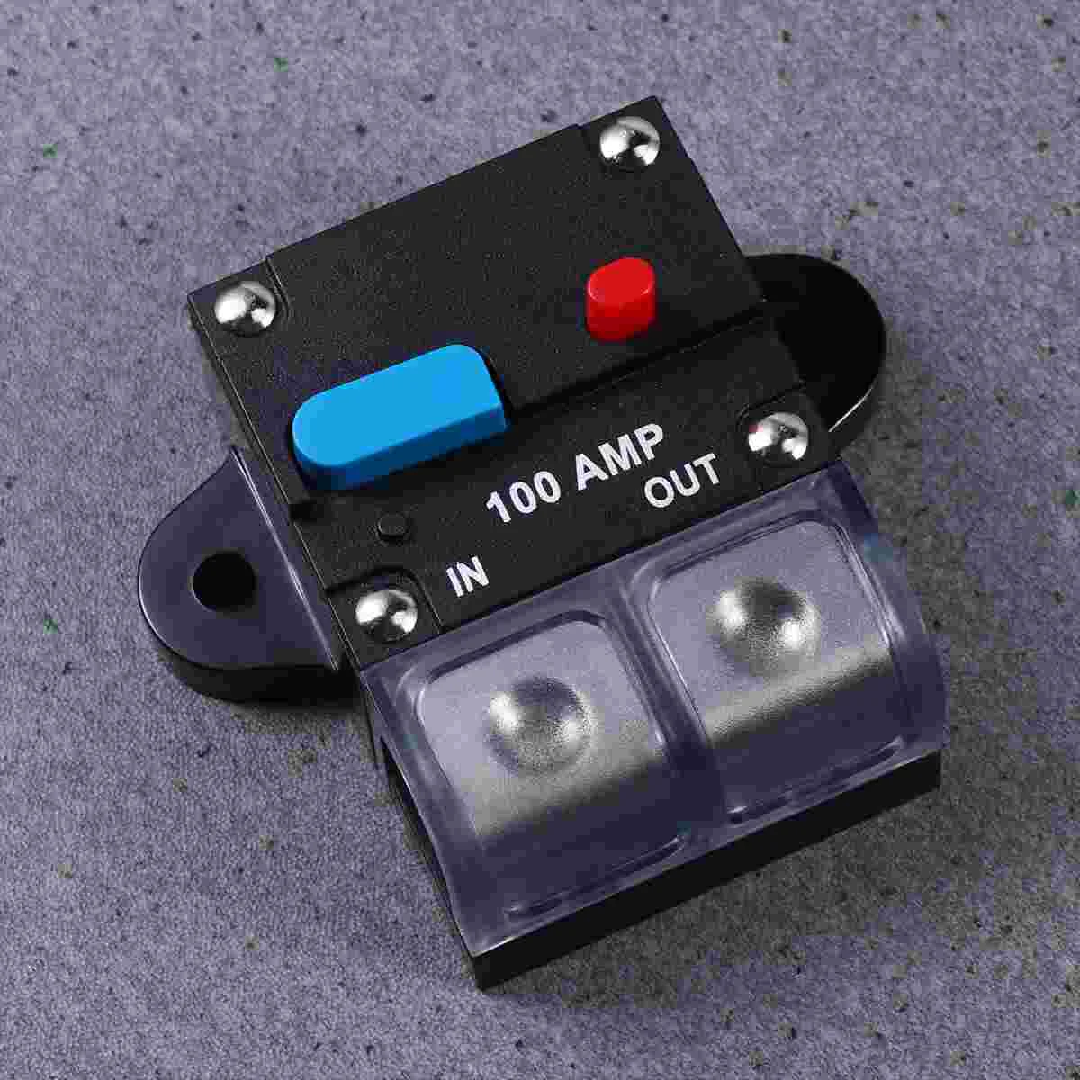 

100A 200A 250A 300A Car Resettable Circuit Breaker Self-recovery Fuses for Cars Manual Reset Button Fuse Car Accessories