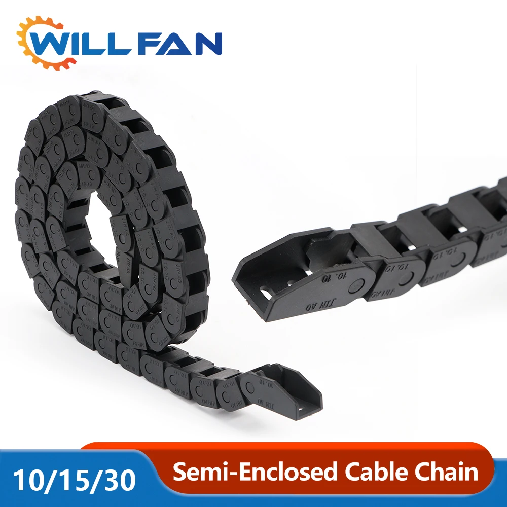 Will Fan Transmission Chain 10x15mm 15X20MM Diameter R18mm With 2 pcs Connector Drag For Co2 Laser Cutter Machine 3D priner