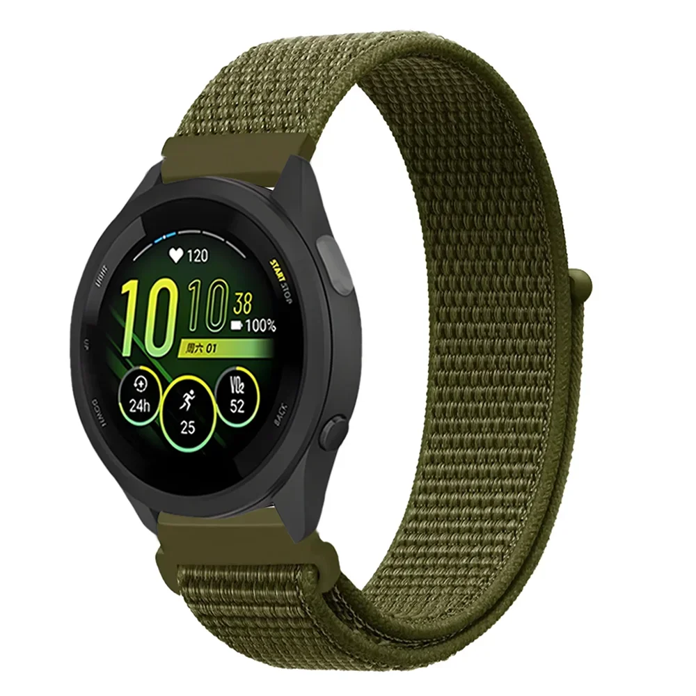 Nylon Loop Strap, 20/22mm, for Smartwatch - Breathable and Adjustable Bracelet Band