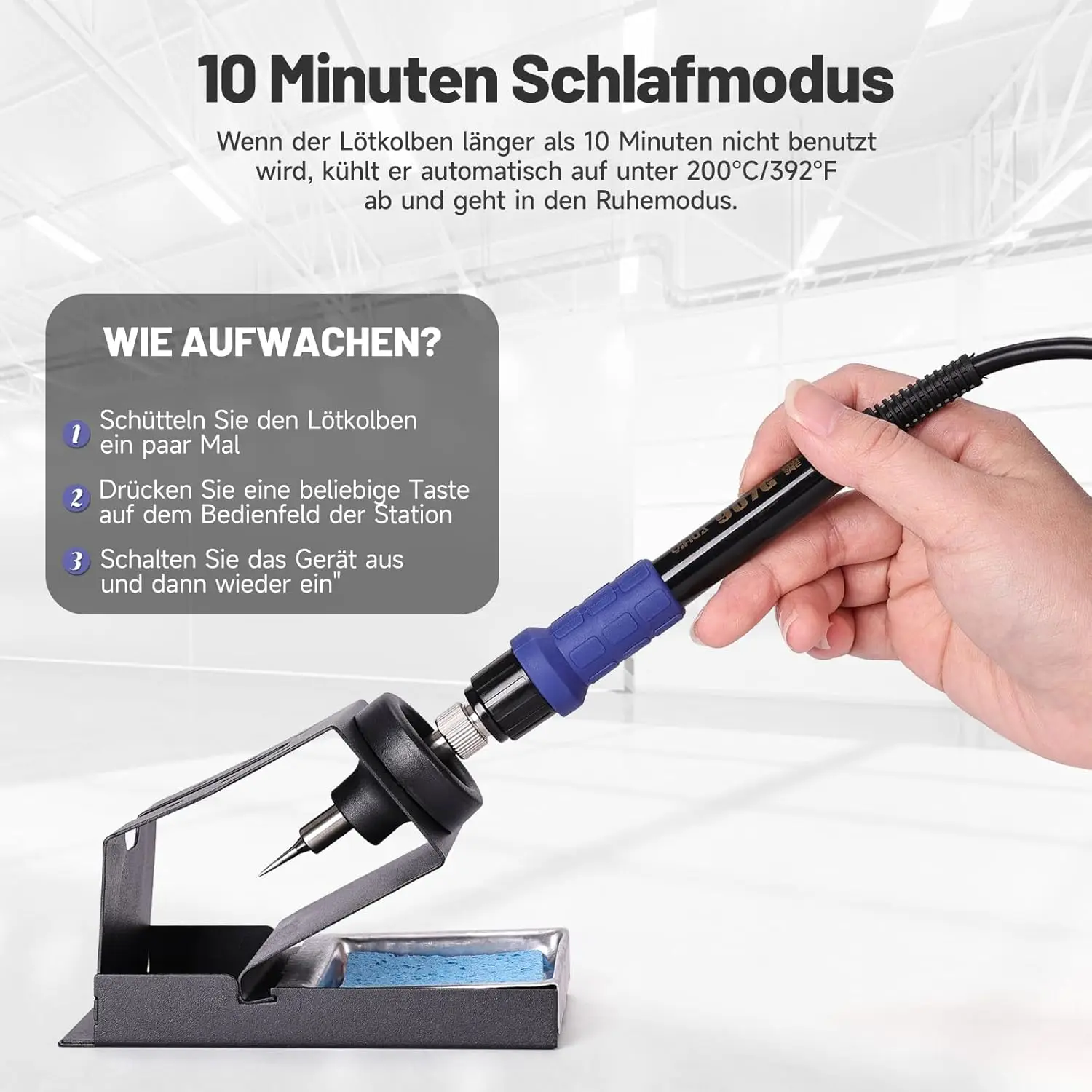 Yofuly 750W Hot Air Soldering Station, 2 in 1 Rework Station Soldering Iron Set 8786D SMD Desoldering Station & Statio