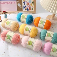 40g/Set 80Colors  Milk Cotton Knitting Wool Yarn Needlework Dyed Lanas For Crochet Craft Sweater Hat Dolls 2