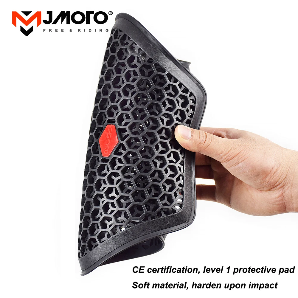 Motorcycle Armor CE certified Jacket Insert Back Protector Thicken High elasticity Rider Armor Back Spine Protective Pad