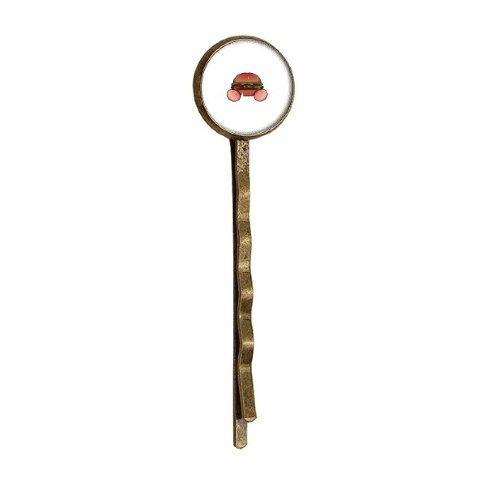 

America Hamburger US Retro Metal Hair Bobby Pin Headwear
