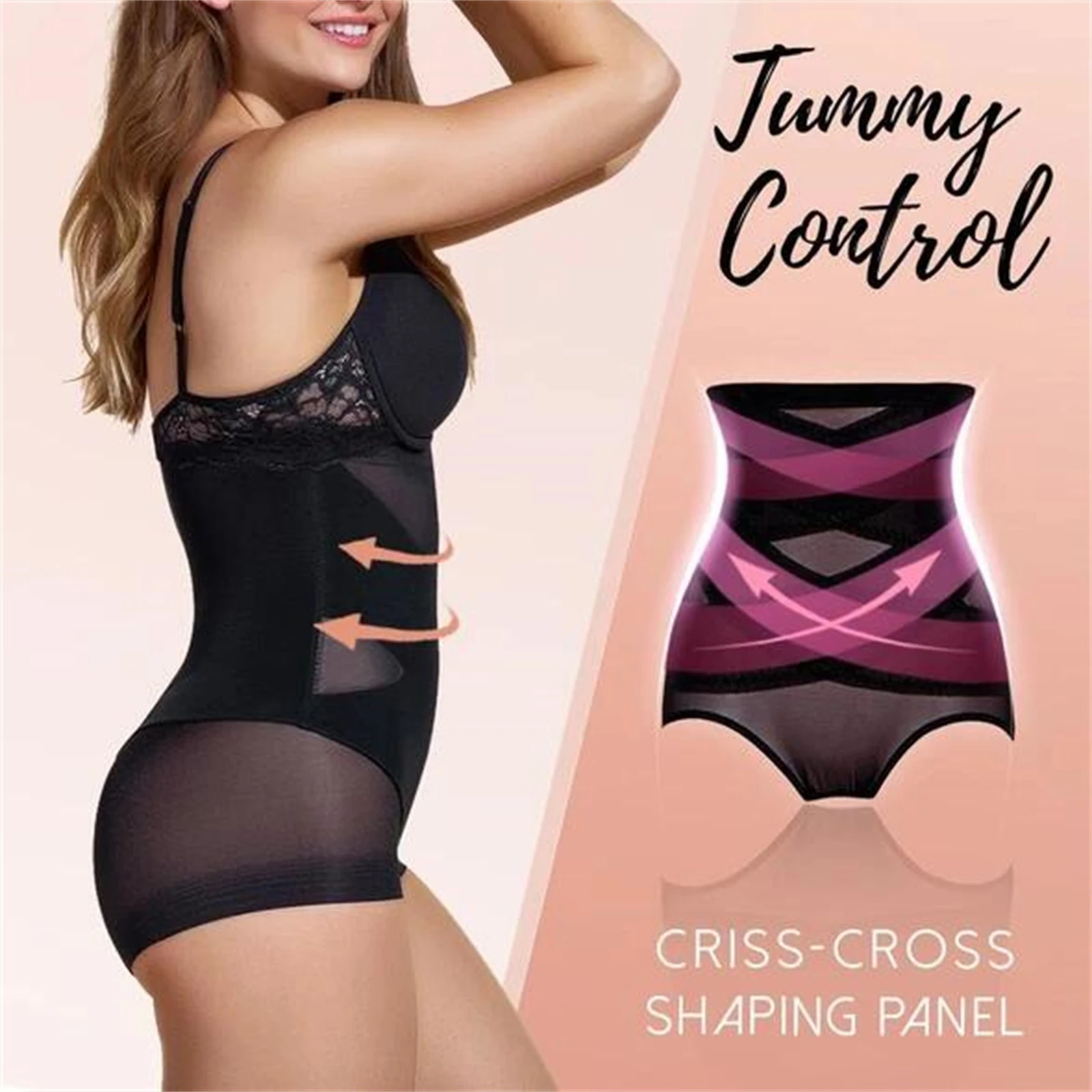 best tummy control shapewear 25# Beauty Slim Cross Cover Cellulite Fork Compression Abs Shaping Pants Сексуальное Нижее Белье Underwear Lenceria Women tummy tucker