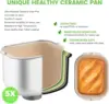 Bread Maker Machine with Dual Heaters, 17-in-1 Bread Machine With Die-Cast Ceramic Pan & Auto Fruit Dispenser, Full Stainless St 4