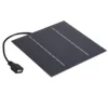 Mini Solar Panel Powered Ventilator Fan Portable 5W 4 Inch Greenhouse Solar Exhaust Fan for Office Outdoor 4