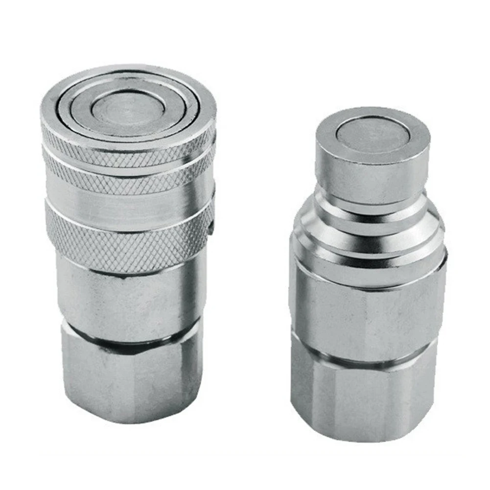 

Convenient Hydraulic Quick Connector with Flush Valves and Positioning Holes BSP NPTG14 NPTG38 NPTG12 NPTG34 NPTG1