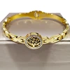 316L Stainless Steel Retro Green Crystal Female Senior Roman Digital Tree Of Life Zircon Bracelet Ladies Jewelry Bangle 1