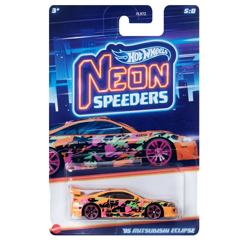 Hot Wheels Neon Speeders Series 8 Car Set HLH72 B C D E