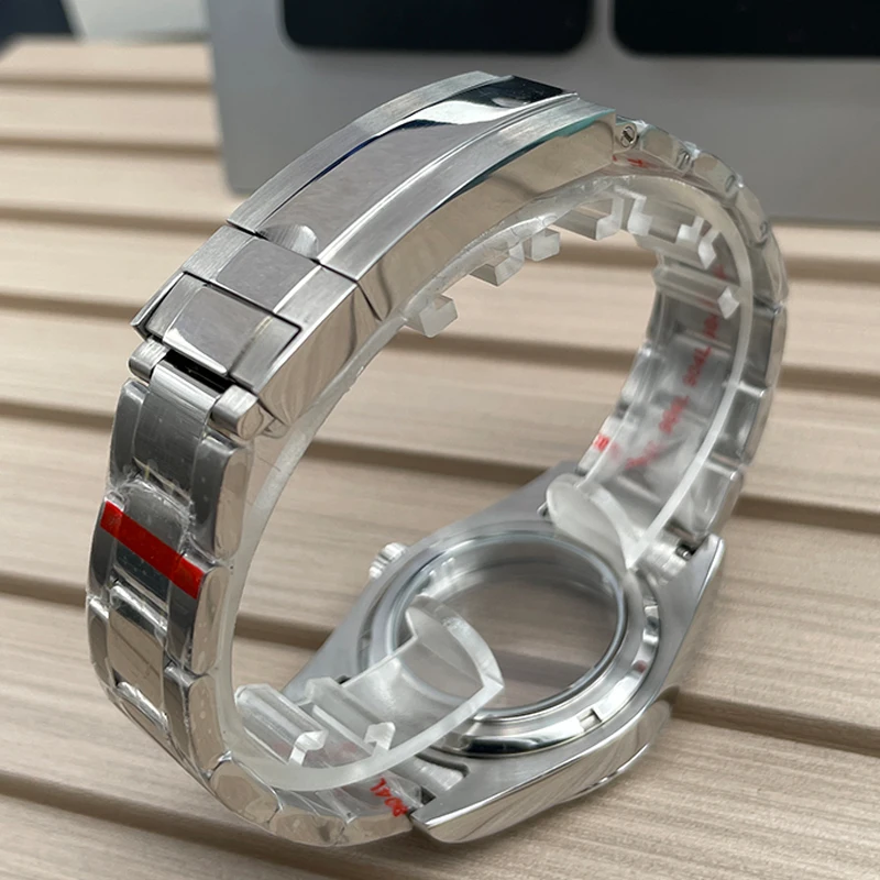 316L Stainless Steel Watch Case for NH35 Movement See-through Caseback Sapphire Crystal  Waterproof Movement Dial