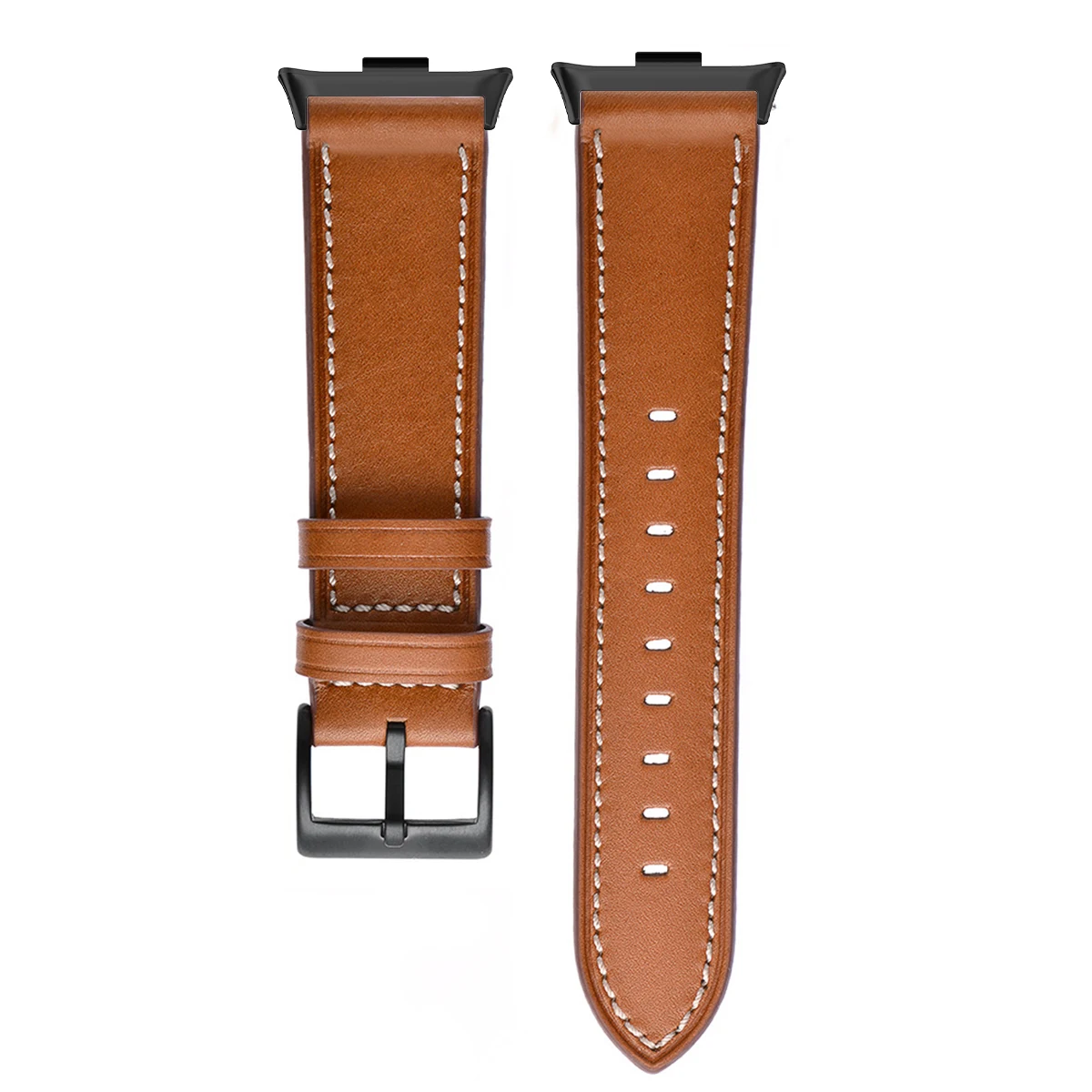 Vintage Leather Smartwatch Strap - Replacement Wristband Accessory