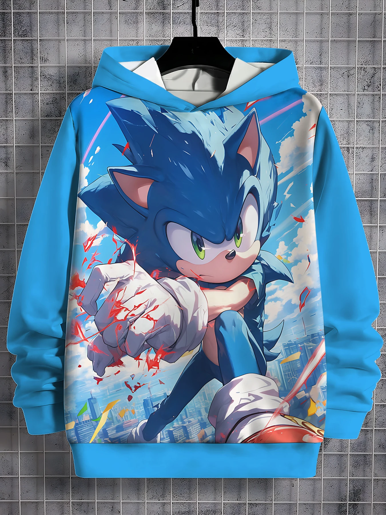 S-Sonic-the Hedgehogs 3D Print All Seasons Children Casual Sweatshirt Cool Pullover Tops Unisex Clothes Boy Girl Hoodies 3