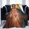 Saint Bad Bunny Blankets Flannel All Season Portable Super Soft Throw Blankets for Bedding Outdoor Rug Piece 4