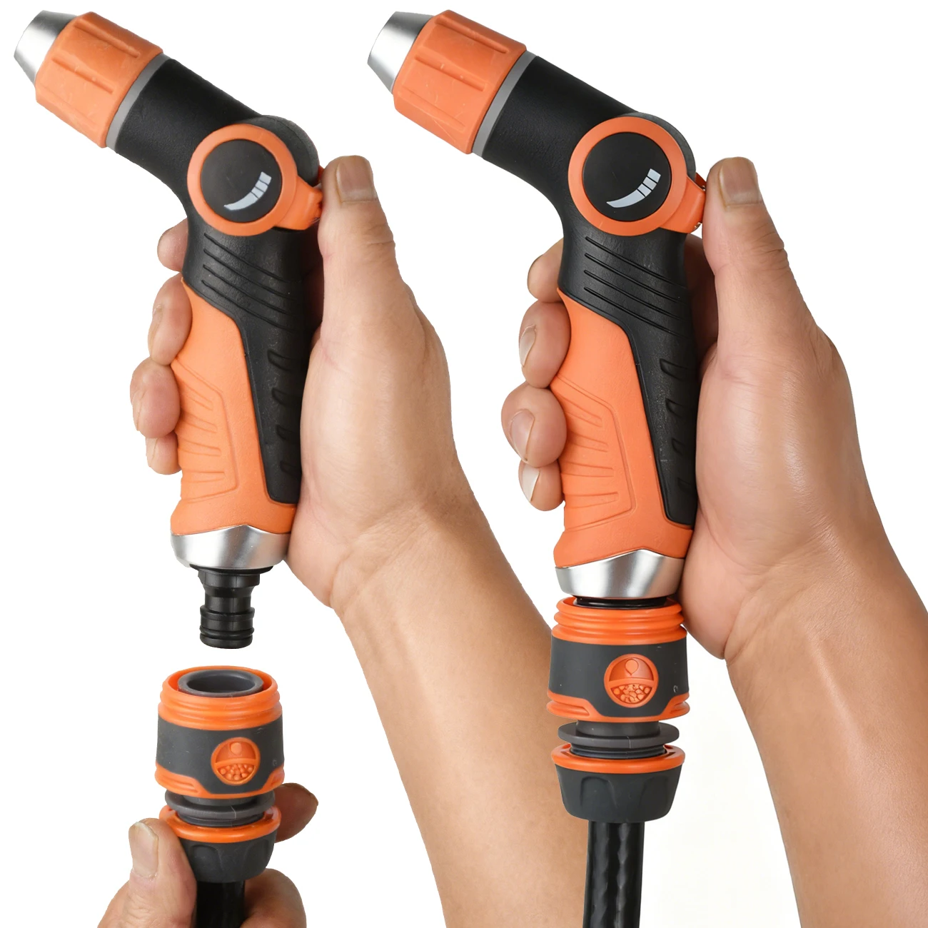 Hochdruck Garten Bewässerung Pistole Sprayer Auto Reinigung Wasser Waschen Pistole für 1/2'' 3/4'' Schlauch Anschluss Schnell Anschluss düsen – Detail 3