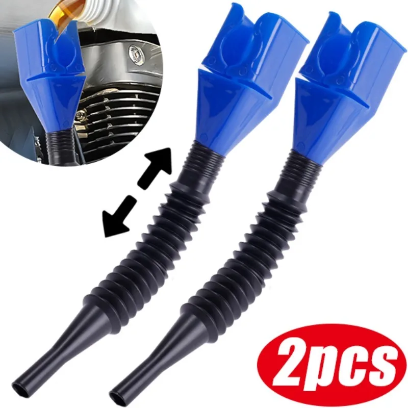

2pcs Plastic Funnel Car Motorcycle Refueling Gasoline Engine Oil Filter Transfer Tool Oil Change Filling Oil Funnel Accesorios
