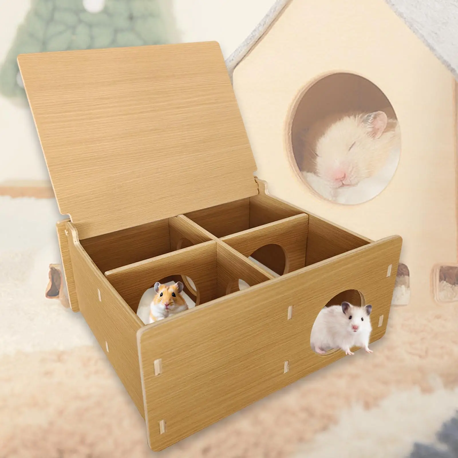 Hamster Tunnel Hideout Spacious Accessories Interesting Pet Toy Tunnel Toy Small Animals Syrian Gerbil Mice