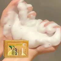 Savon au citron et au curcuma Yuitikue, 100g, barre nettoyante naturelle pour le visage et le corps, pour un nettoyage en profondeur, une peau lisse et équilibrée 2
