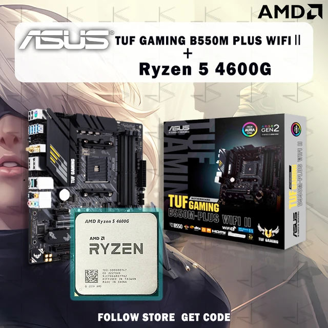 Asus-Carte mère TUF GAMING Bcape M PLUS (WAP FI) II, Micro-ATX, DDR4, 4600  MHz, 128G, AM4, AM4, prend en charge le processeur AMD Ryzen, nouveau -  AliExpress