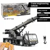 RC Alloy Engineering Vehicle Steering Wheel Remote Control Dump Truck Crane Mixer Excavator Lift Truck Outdoor Toy Birthday Gift 3